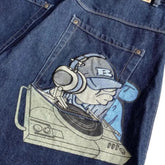 Y2K Casual Letter Printed Jorts
